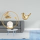 thumbnail image 2 of Escultura De Pájaro De Metal Con Forma De Bola De Cristal, Figura De Animal Moderna, Adorno De Escritorio, Estatua Para Pasillo, Chimenea, Dormitorio, Sala De Estar, Oficina, Decoración De, 2 of 8