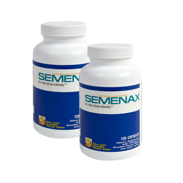 Semenax 2 Bottles (120ct) Supplement With Vitamin E and Swedish