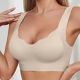 thumbnail image 4 of Gkeoshab Nursing Bras Women's Seamless Side Smoothing Push-Up Bra Non-Wired Lift & Anti-Sag Support Bralette Beige L, 4 of 8