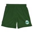 thumbnail image 3 of Dc Green Lantern White Logo Mens Lined Mesh Shorts, Hunter Green, Large, 3 of 6