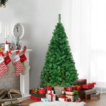 Costway 5Ft Artificial PVC Christmas Tree W/Stand Holiday Season Indoor Outdoor Green