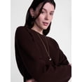 thumbnail image 5 of Scenario Women's Waffle Knit Crewneck Tee with Long Sleeves, Sizes XS-XXXL, 5 of 6