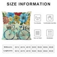 thumbnail image 5 of Awypu Pillow Covers  Hydrangea Flower Market Bicycle Floral Spring Summer Pillows Decorative Throw Pillows Cushion Case Farmhouse Decor for Couch Sofa, 5 of 5
