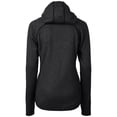 thumbnail image 3 of Women's Cutter & Buck Heather Charcoal Idaho State Bengals Mainsail Sweater Knit Full-Zip Hoodie Jacket, 3 of 3