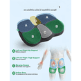 thumbnail image 3 of Gel Seat Cushion for Tailbone and Sciatica Relief – Large, Black, Cooling Gel and Memory Foam with Breathable Linen-Gray Cover, Anti-Slip Base, 3 of 7