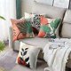 thumbnail image 3 of Set of 4 Decorative Pillowcase Cushion Covers for Sofa Velvet Classic Cushion Cover for Home Living Room Bedroom Leaves 45 x 45cm, 3 of 4