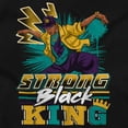 thumbnail image 2 of Urban Streetwear Strong Black King Men's Big & Tall Graphic Hoodie Brisco Brands 5X, 2 of 4