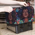thumbnail image 7 of Balery Cosmic Garden Woman Portrait Pattern Oven Cover Kitchen Bread Machine Protector, 4 Slice Toaster Cover for Home, Anti Dust Fingerprint Coaster Cover, 7 of 7