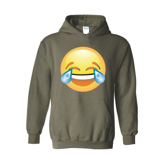Mens Sweatshirts and Hoodies - Emoji Laughing Tears