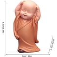 thumbnail image 4 of Muñeco pequeño monje, estatua de Buda para niños - Lindas estatuas de monje de Buda de resina, centro de mesa JAMW Sencillez, 4 of 5
