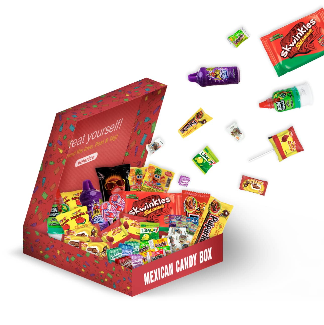 Top Hot Mexican Candy Mix Box 52-Pieces Pack
