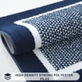 thumbnail image 5 of Buganda Indoor Door Mats, Absorbent Trapper Dirt Inside Doormats, Non Slip Low Profile Entry Door Mats, 20x32, Navy Blue, 5 of 9