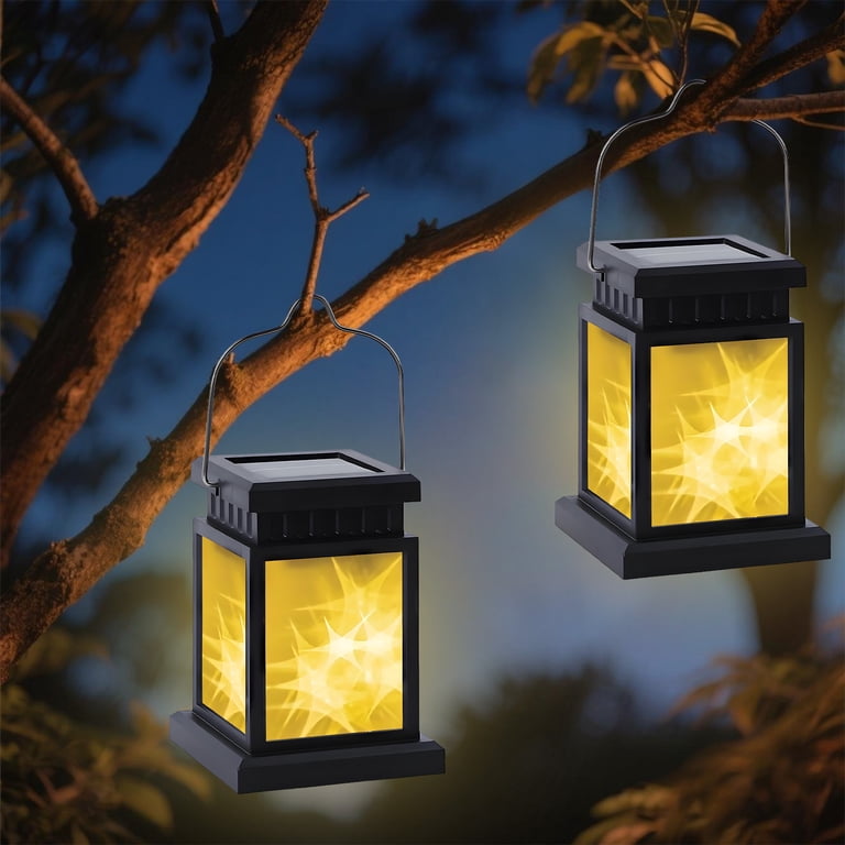 Rirool Outdoor Solar Lanterns 2 Pack With 3D Star Pattern photo 4