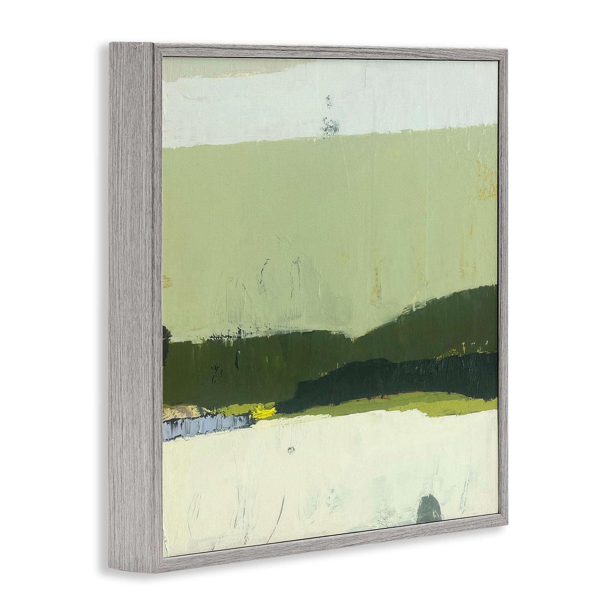 Stupell Industries Bloom Serene Layered Landscape Gray Framed Giclee Art, design by Julia Foug