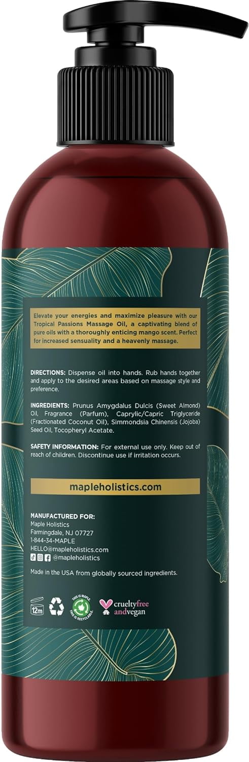 H'ana Sensual Massage Oil for Couples Bedtime Romance - Crafted with  Vanilla Oil for Body Massage Oil for Massage Therapy - Massage Oil for  Couples