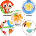 thumbnail image 2 of QUETO Jouets de bain pour les tout-petits âgés de 1 2 à 3 ans fille garçon, Jouets d'eau de baignoire pour nouveau-né Scolaire, jouet interactif multicolore durable pour bébé, belle chenille de sin, 2 of 6
