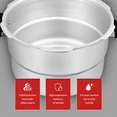 thumbnail image 5 of 7 Quart Aluminum Pressure Cooker With Steamer Grid, Fast Cooker Pot, For Gas Stove Induction Cooktop, Silver, 5 of 8