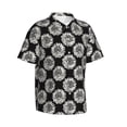 thumbnail image 2 of Haiem White Sunflowers Printed Hawaiian Shirt for Men - Men’s Casual Beach Summer Shirts - Stretch Fabric with Modern Fit-Small, 2 of 9