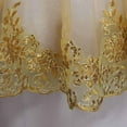 thumbnail image 6 of COMEET Wedding Veil, Women Soft Mesh Metallic Gold Sequins Embroidered Lace Vintage Mantilla Wedding, 6 of 7