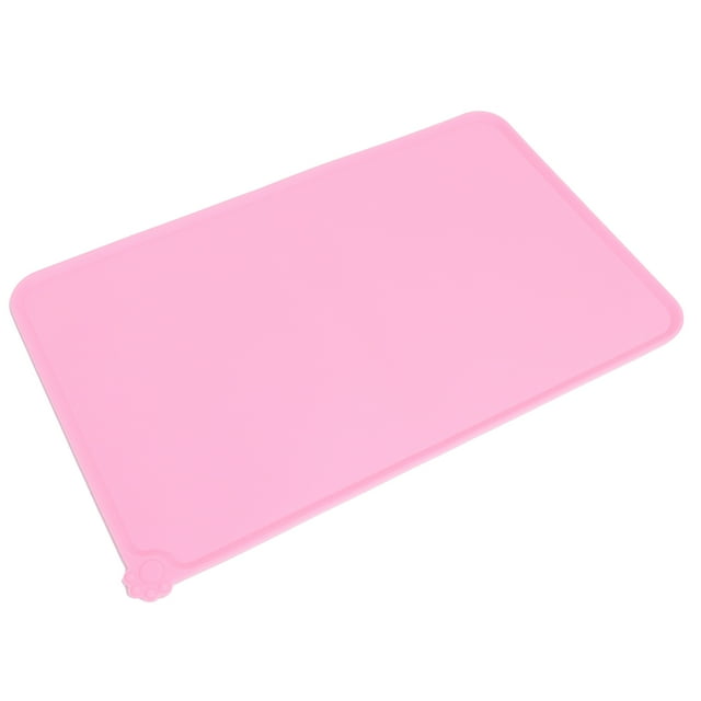 Dog Drinking Pad, Silicone Portable Practical Food Mat for Pets for Dogs for Home for Cats Red,Blue