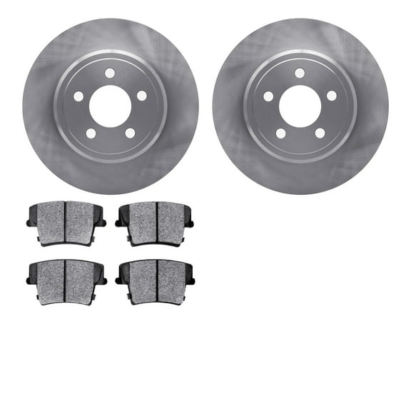 Dynamic Friction Company Front Brake Rotors with Heavy Duty Brake Pads - 6202-47149