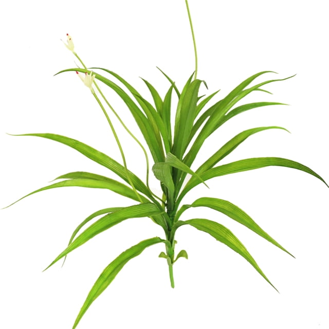 Planta artificial de orquídea Cymbidium, hojas y flores, ramo de ramas de orquídea Cymbidium falsas para decoración de jardín y hogar.