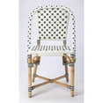 thumbnail image 4 of Beaumont Lane Island Living Rattan Dining Chair in White and Black, 4 of 8
