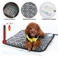 thumbnail image 2 of Pet Electric Bed Mat Heating Pad Large Indoor Outdoor Waterproof Heated Cushion for Dog Cat,110V US PLUG,17.7"x 17.7", 2 of 8