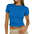 thumbnail image 3 of Ensemble 3 Pcs pour Femmes, Chemises à Manches Longues, Basiques, Ajustées, Crop Tops, 3 of 8