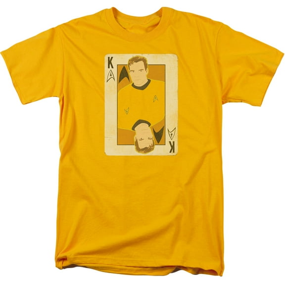 Star Trek Tos King Adult 18/1 T-Shirt Gold