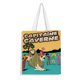 thumbnail image 1 of Captain Caveman Bolso de tela con estampado de lienzo para mujer, bolsa de compras reutilizable y estética, con cremallera interior, regalo para mujer,40*40cm., 1 of 6