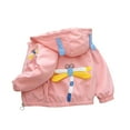 thumbnail image 3 of Dezsed Kids Rain Jacket Toddler Lightweight Breathable Hooded Raincoats Windbreaker Jacket Outwear Coat for Girls Boys Pink 9-10 Years, 3 of 3