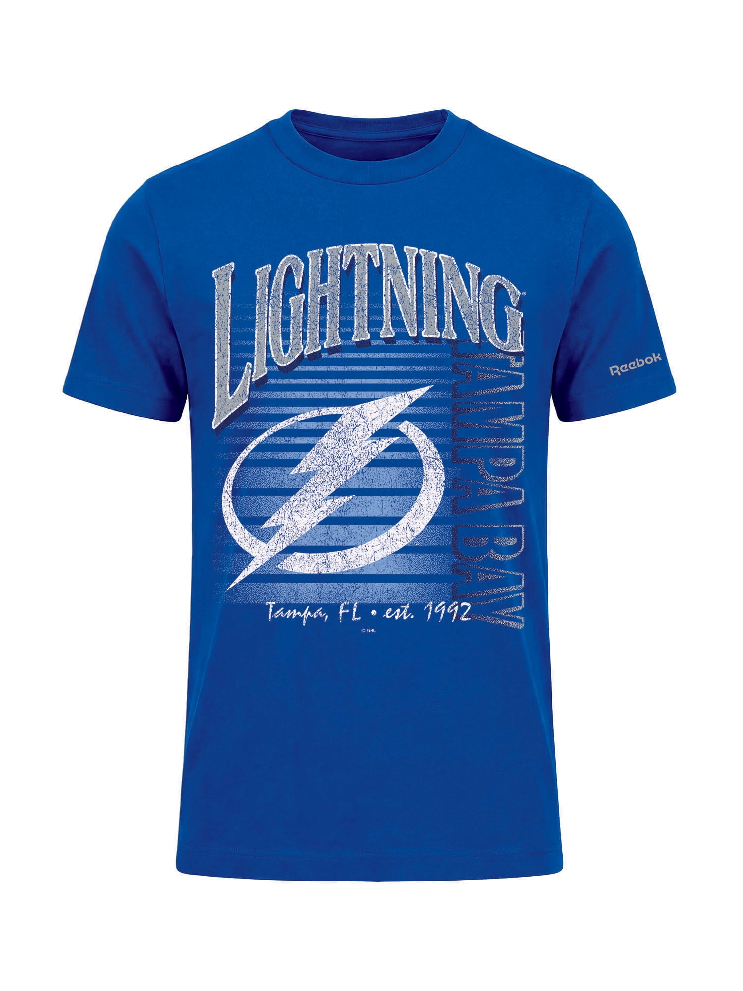 Tampa Bay Lightning Reebok Mens Crew Neck Short Sleeve T-Shirt