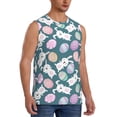 thumbnail image 2 of Daiia Cute Rabbit Easter Printed Men's Tank Tops,Casual Soft Sleeveless Gym Muscle Shirts Bodybuilding Tee-Large, 2 of 8