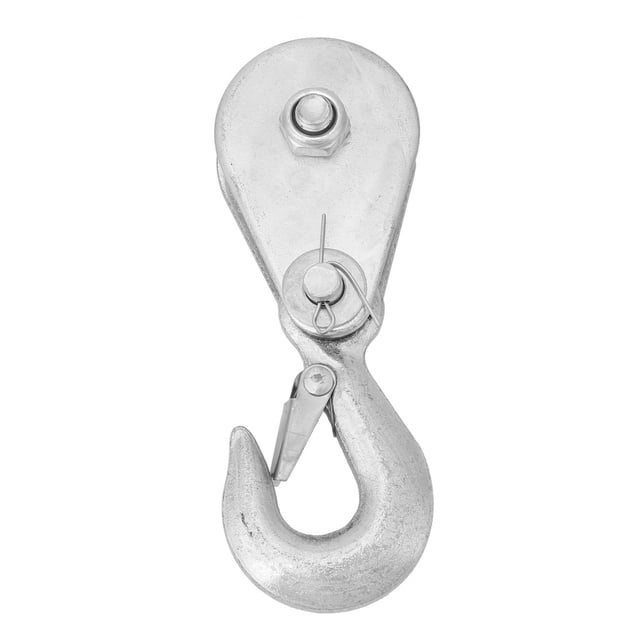 1Pcs High Strength Steel Single Wheel Lifting Rope Pulley Block(0.5 tons)