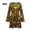 Green, variant on for Women 70s Hippie Disco Dress with Headscarf Print Two Piece Set Contemporary Party Attire