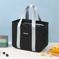 thumbnail image 1 of Insulated Lunch Tote Bag Reusable Thermal Food With Secure Side Pocket And Comfortable Handles For Daily Commute, 1 of 4