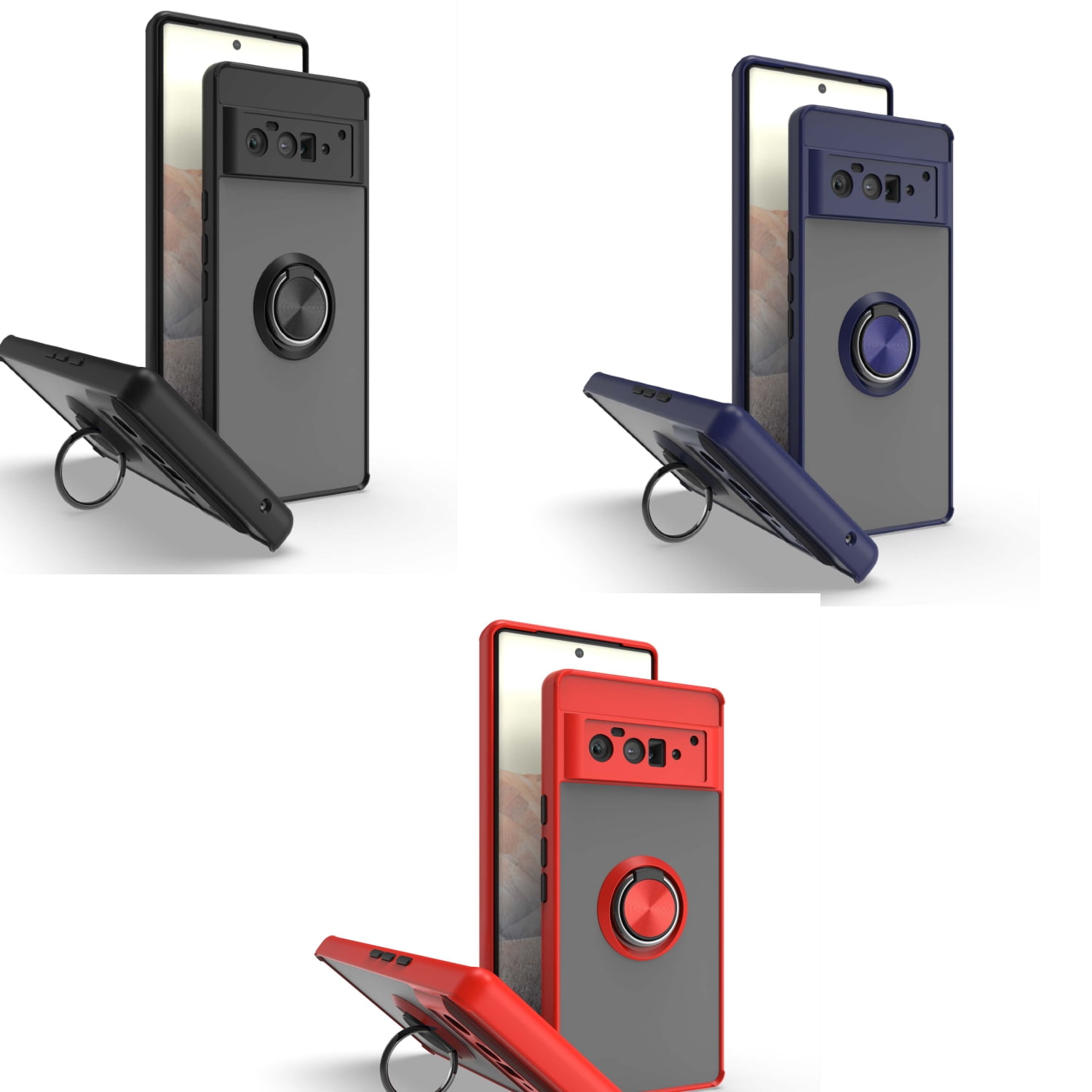 Google Pixel 6 Pro Phone Case, 100 Fit Slim Durable Kickstand