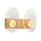 thumbnail image 1 of Aplique de pared moderno, lámpara de pared LED, lámpara de pared de acrílico reguble, para dormitorio, sa de estar, baño, balcón, porche, oficina, Cabeza doble Sunnimix lámpara de pared, 1 of 8