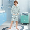 thumbnail image 5 of FORMRS Niños Bathrobe Unisex Hooded Robe Soft Plush Pajamas Sleepwear, Size 2-3T, Cartoon Sheep Pattern, 5 of 7