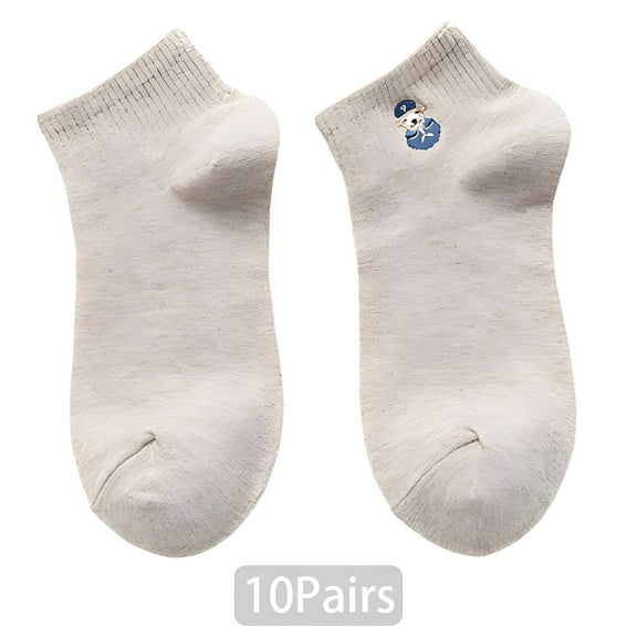 TELOLY 10Pcs Ankle Socks for Women,Vibrant Color Mix No Show Socks Womens,Cozy and Soft Design Womens Ankle Socks,Multicolor