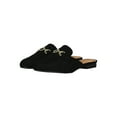 thumbnail image 5 of Women Faux Suede Weaved Horsebit Ornament Slip-On Mules 18286, 5 of 6