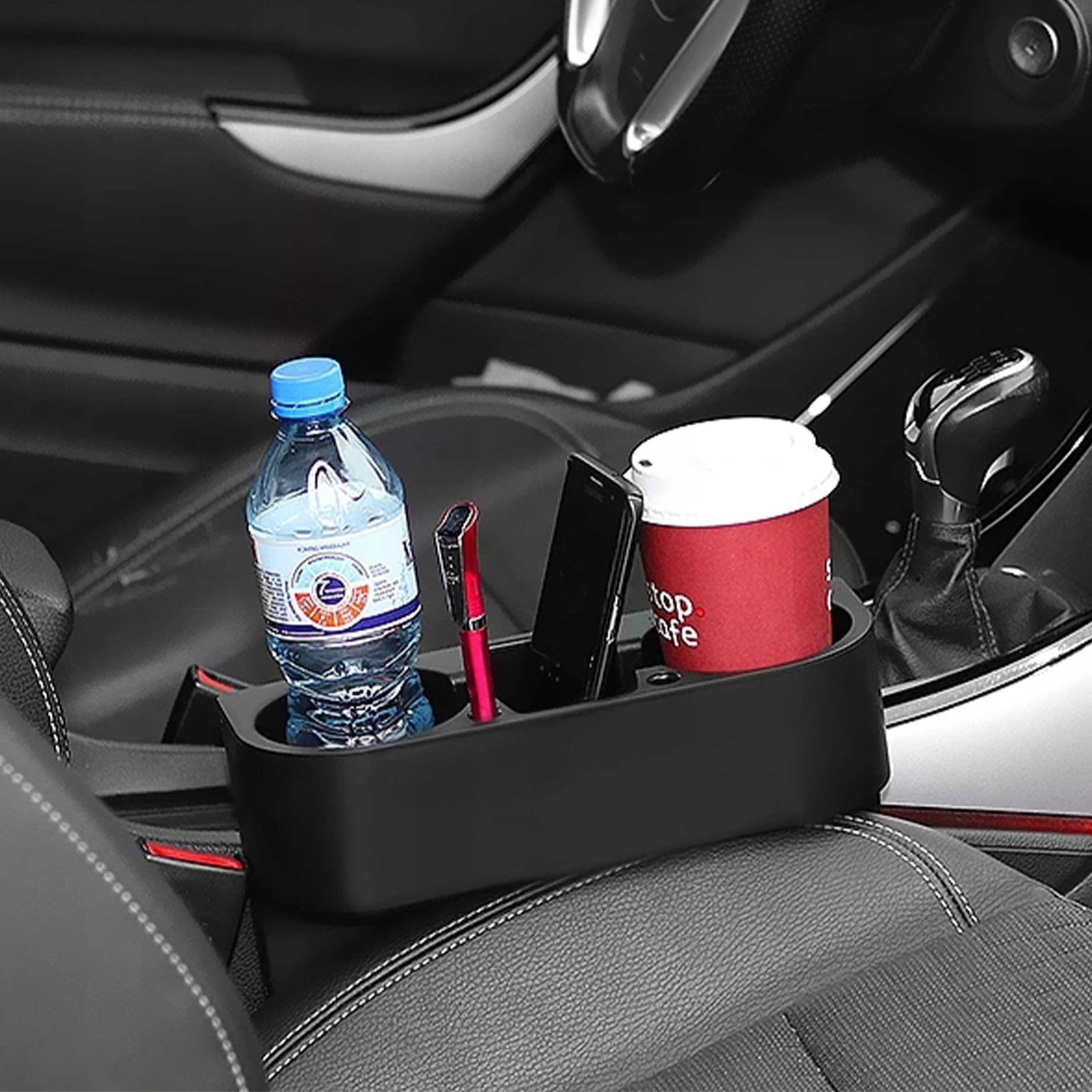 Buy World Car Interior Stowing Tidying Finishing Multifunctional Automobile  Vehicle Cup Beverage Holder Mobile Phone Seat Box Three In One : :  Car & Motorbike