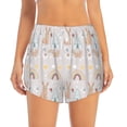 thumbnail image 4 of Lsque Animals In Tribe Printed Women's Running Shorts with Liner Pockets,Elastic Quick Dry Workout Athletic Gym Yoga Shorts,Womens High Waist Shorts-Large, 4 of 9