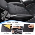 thumbnail image 3 of DIKSOAKR Full Set Car Seat Covers Fit for Mitsubishi Eclipse Cross 2018-2024 Seat Covers Waterproof Leather Automotive Seat Cushion Protector Compatible Airbag(Black,5 Seats), 3 of 7