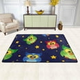thumbnail image 3 of SKYSONIC Lightweight Carpet Mats Area Soft Rugs Floor Mat Rug Decoration for Kids Room Living Room Bedroom 72 x 48 inches Colorful Owls Stars, 3 of 6