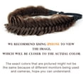 thumbnail image 3 of DIGUAN Wide Fishtail 2 Strands Synthetic Hair Braided Headband Classic Chunky Plaited Braids Elastic Stretch Hairpiece (Chocolate), 3 of 4