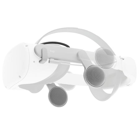 Open Box Logitech Chorus Off-Ear Integrated Audio for Meta Quest 2 - White