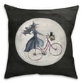 thumbnail image 2 of Creative Products Witch Bike 18x18 Spun Poly Pillow, 2 of 3