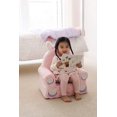 thumbnail image 3 of Soft Landing, Sweet Seats, Premium Pink Unicorn, Children’s Plush Chair (62005), 3 of 4